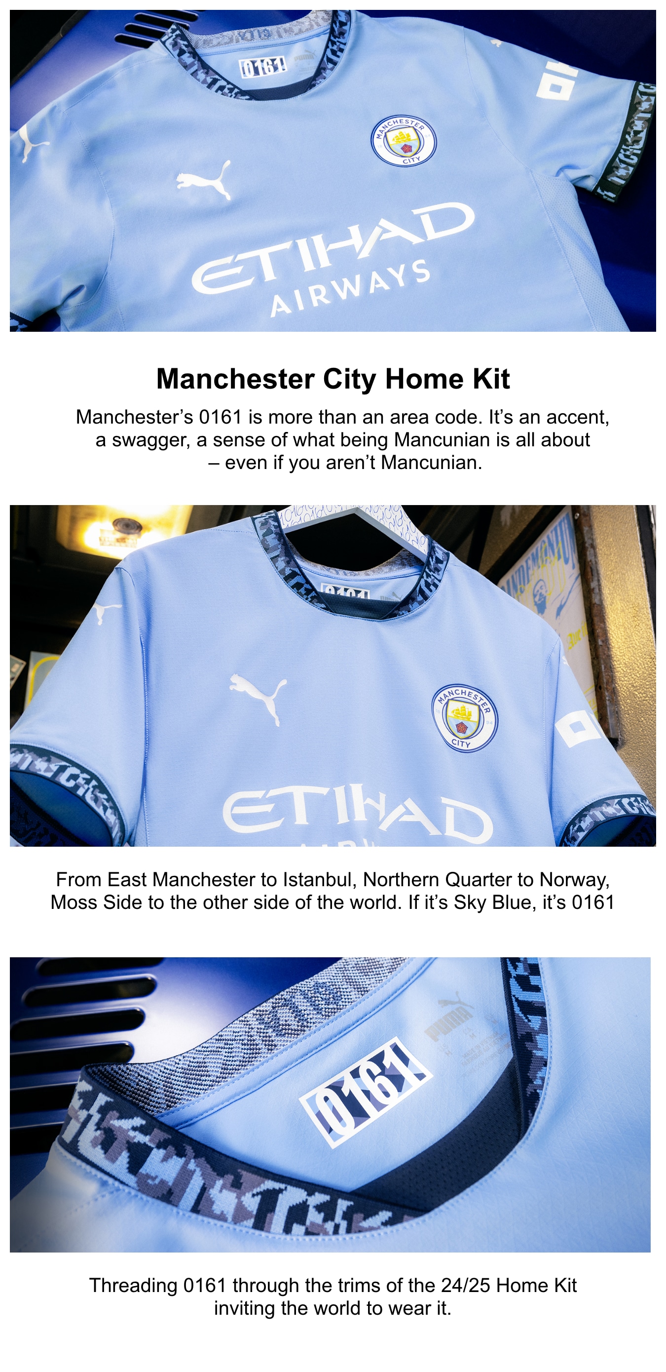 Manchester City PUMA Home Authentic Shirt 2024-25