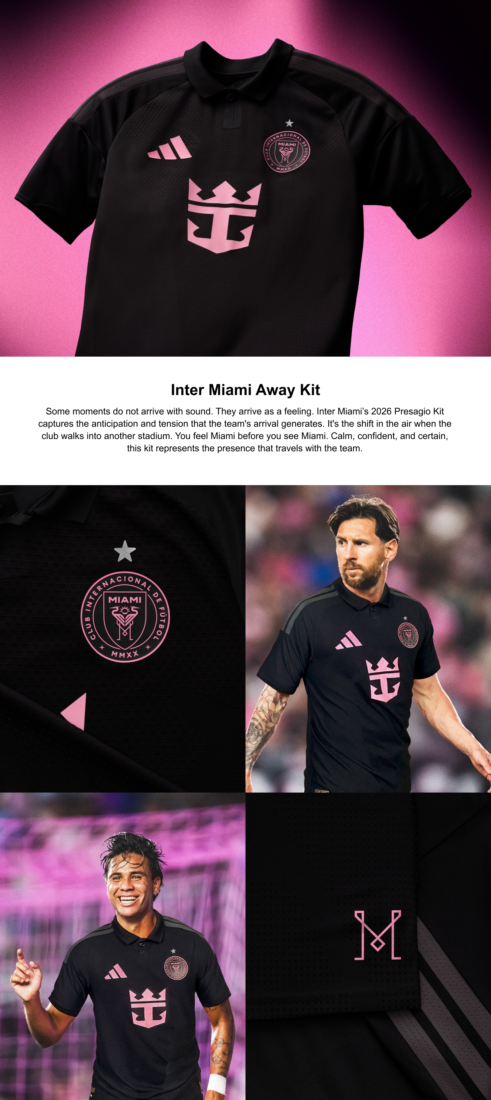 Inter Miami CF adidas Away Authentic Shirt 2026 - Messi #10