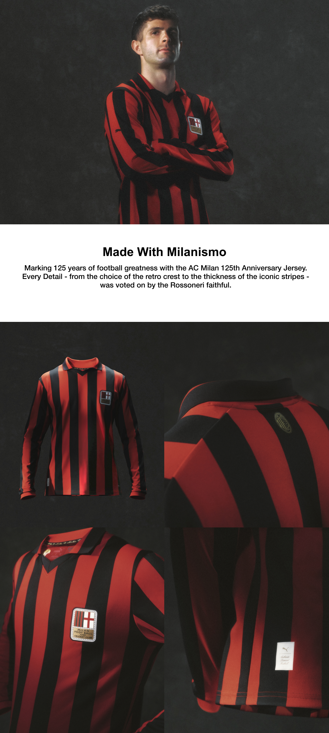 AC Milan Puma 125th Authentic Jersey - Red
